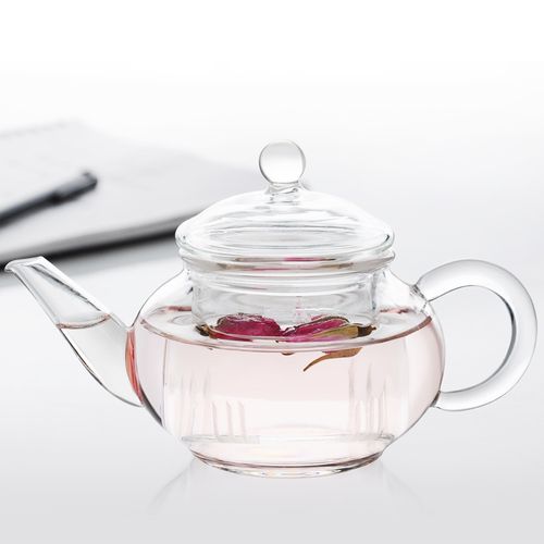 厂家甩卖耐热玻璃茶具花茶壶 过滤泡茶壶泡